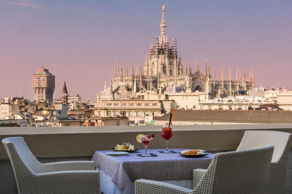Hotel Palazzo Matteotti, The Dedica Anthology, Autograph Collection Mailand Exterior foto View from the Sky Bar